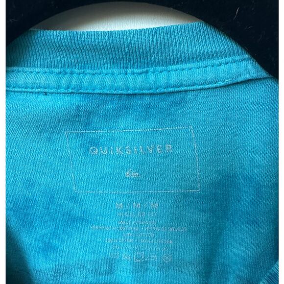 Quicksilver Tie Dye Blue Surf T-shirt Medium - Picture 4 of 5